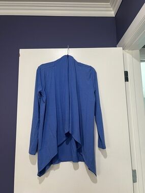 Coolibar Women's Open-Front Cardigan in Blue XS UPF 50+ never worn